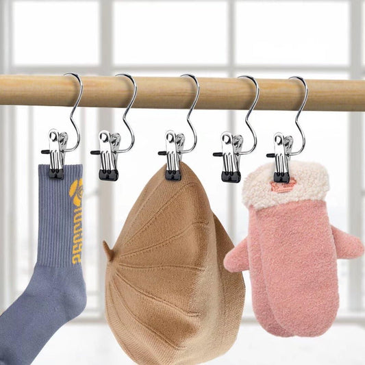 Laundry Hook Boot Hanging Hold Clips  Pack of 10